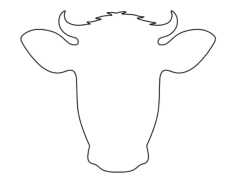 Cow Face Tracing Worksheets Pdf, Free Vectors File